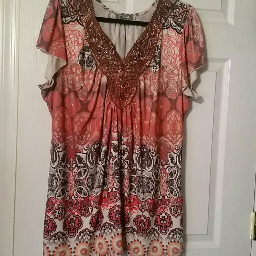 Roz & Ali "blinged out"  blouse